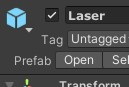 ‘Open’ in Inspector for prefab view
